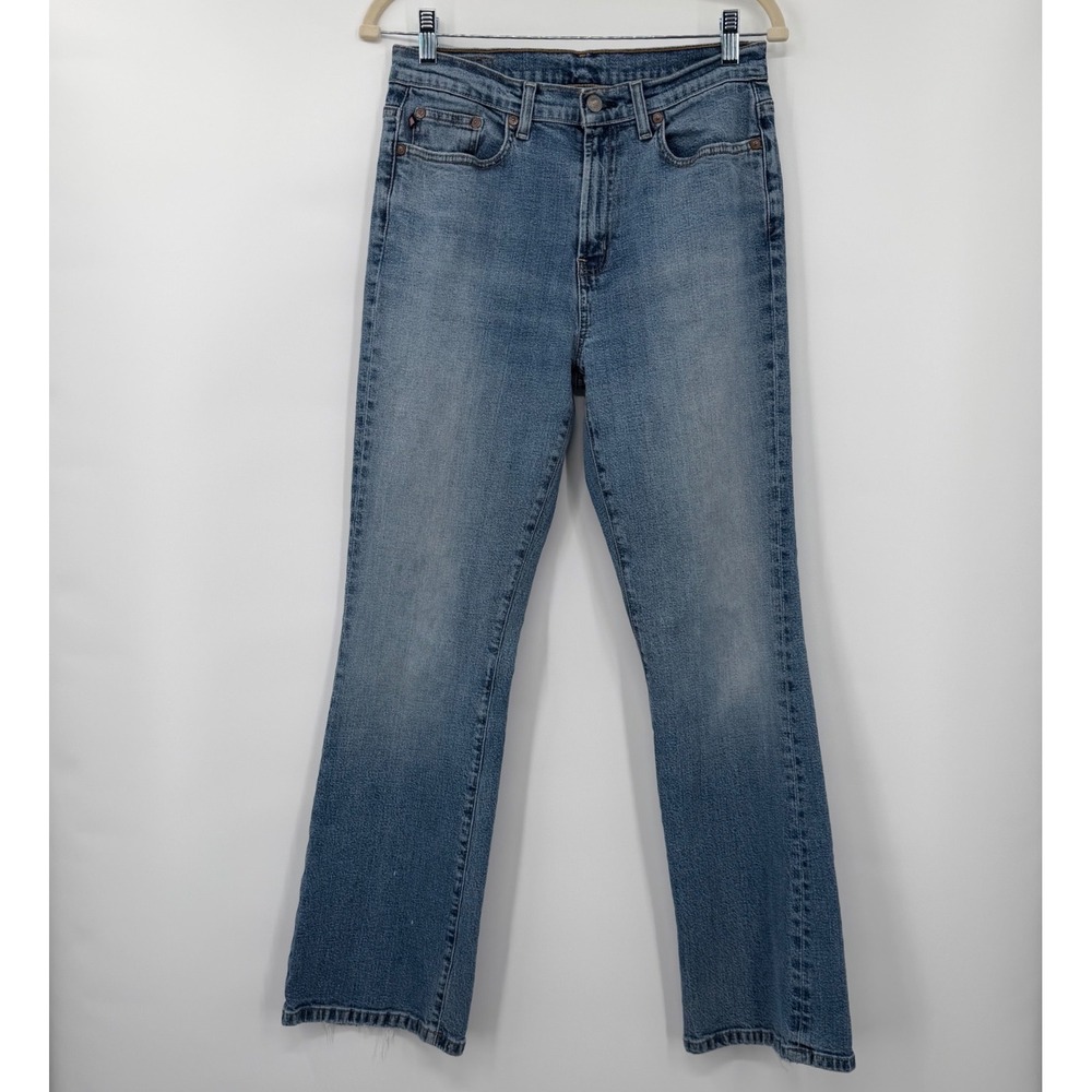 Polo Jeans Co Ralph Lauren Jeans Womens 10 Blue High Rise Bootcut Stretch Denim